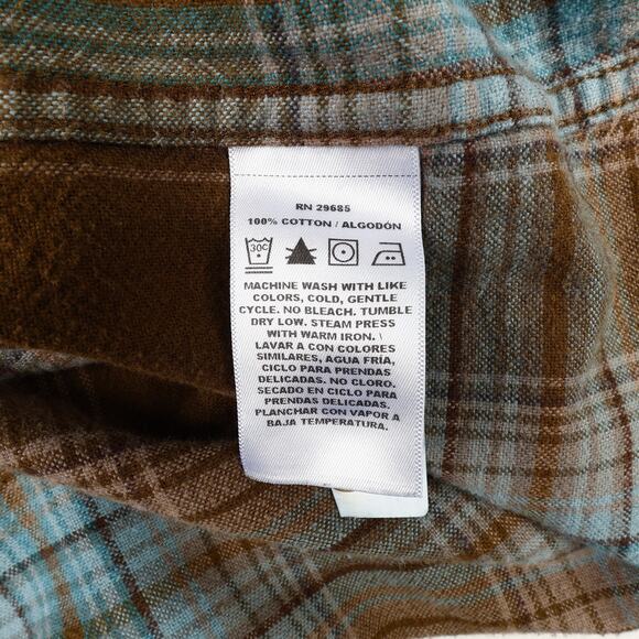 Pendleton Mens XL Mason Button Down Long Sleeve Flannel Shirt 100% Cotton - Picture 10 of 10